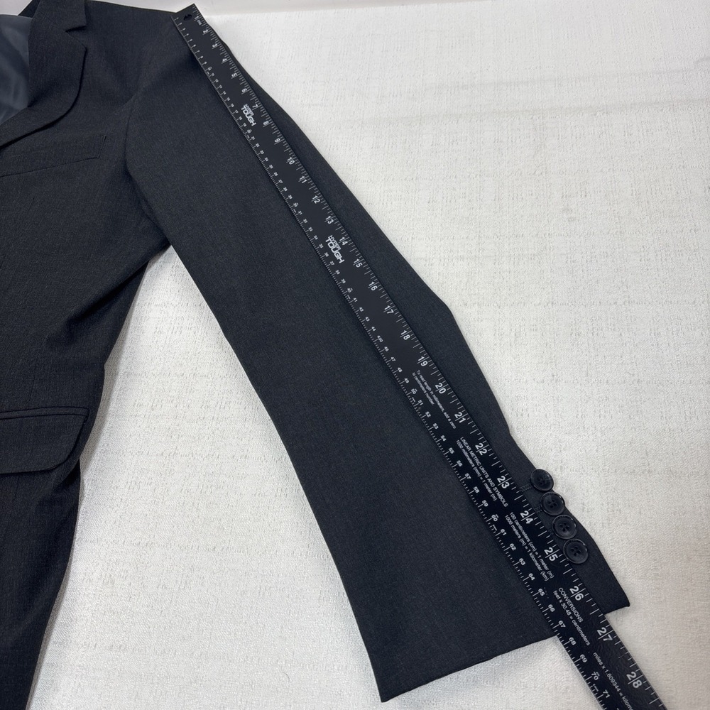 Calvin Klein Men's Infinite Slim Fit Blazer Size L Gray Suit‎ Jacket Two Button - Picture 8 of 10